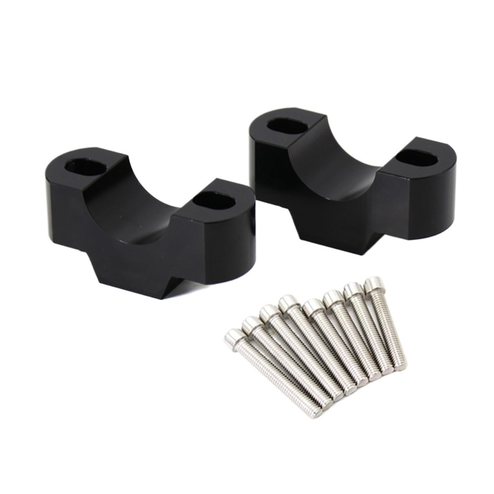 VNSMM Fit For Trident 660 2021-UP CNC 28mm Handlebar Risers Clamp Height Up Adapter(Silver)