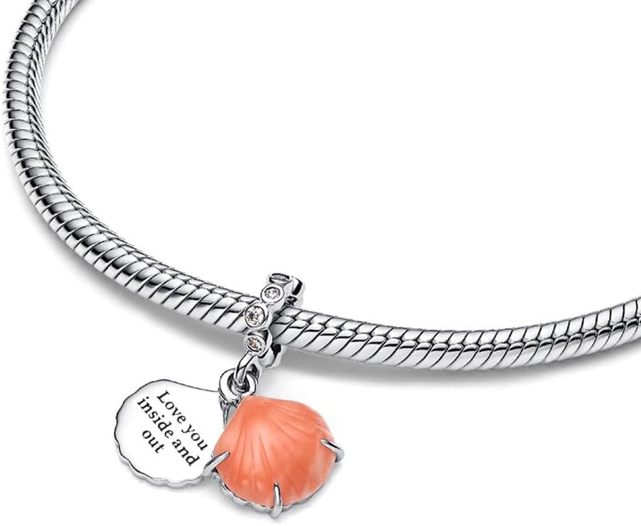 海事シルバー ジュエリー シェル カニ タツノオトシゴ ペンダント リング – Silberpfeil Lübeck 925スターリングシルバー、ターコイズ色の海、クジラ、透かし彫りの魚、海のカタツムリ、ヨットチャームフィットヨーロピアンブレスレット