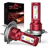 【Mini Diseño 1: 1 y Fácil Instalación】--- H7 LED casi 1: 1 mini diseño igual que el halógeno, encaja perfectamente en su carcasa y enchufes de fábrica sin ninguna modificación, solo conéctelo y juegue. El h1 led canbus actualizado funciona con el 99% de los vehículos sin problemas de error del sistema informático.
