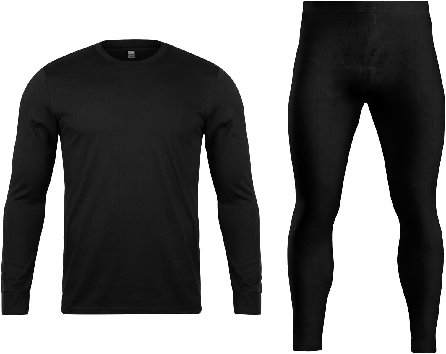 Men’s Thermal Underwear Set - Full Long Sleeve Vest Top and Long Johns Bottoms Perfect Heat Micro Winter Underwear