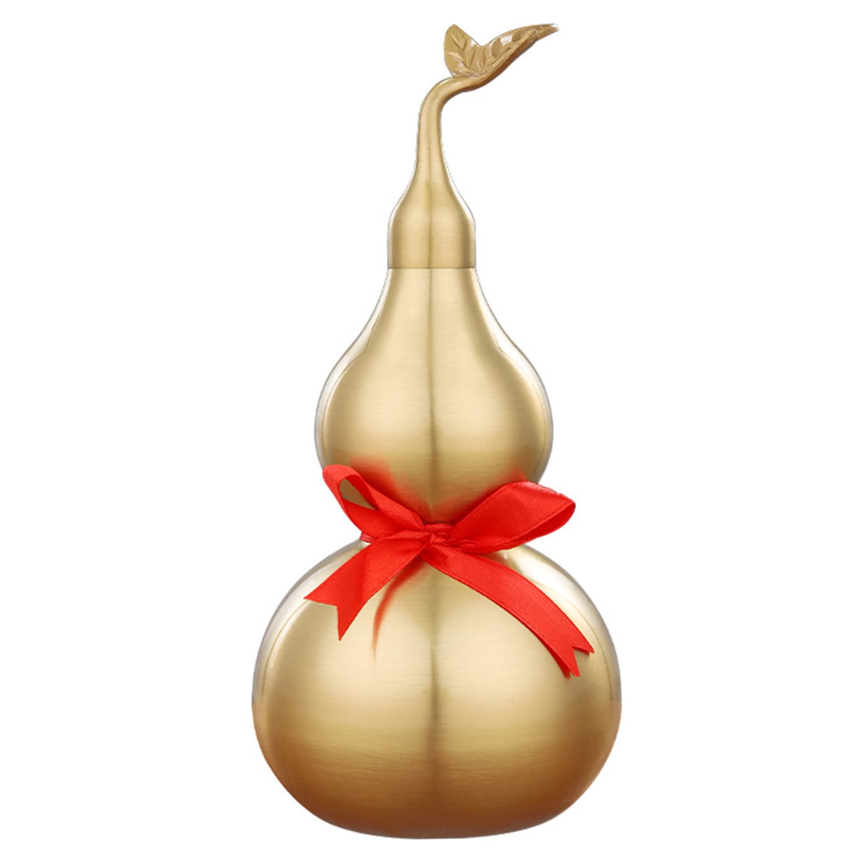 Gourde Wu Lou en laiton véritable de 20 cm, objet d'art Feng Shui traditionnel chinois