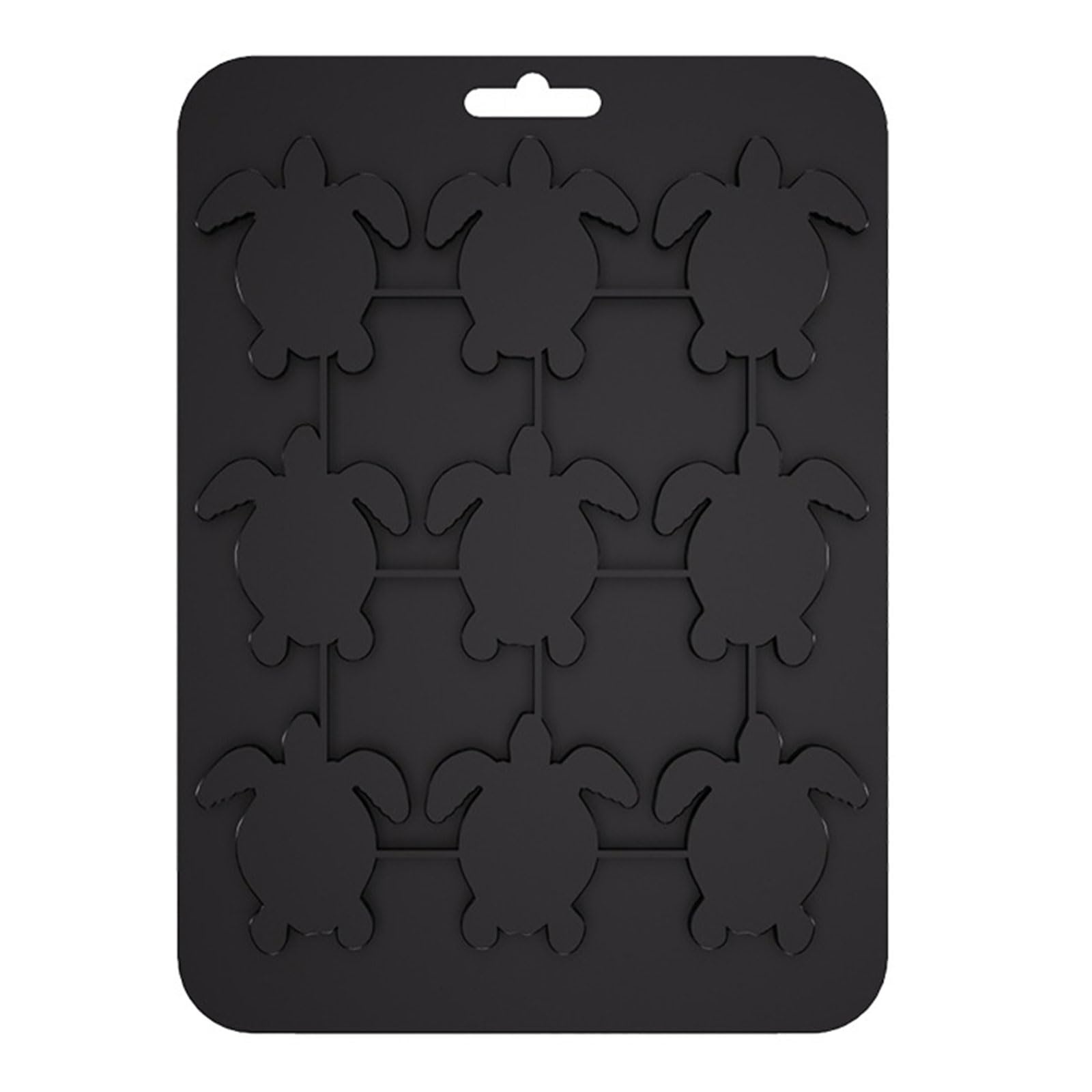 HGENAHGTF Cartoon Turtles Designs Silicone Ice Cubes Tray with 9 Cavities for Baking Cookie Jellies and Ice Treats Silicone Mold
