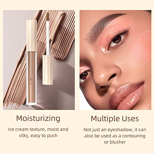 Maepeor Matte Liquid Eyeshadow 8 Colors Neutral Naked Smooth Creamy Eyeshadow Set Lightweight High-Pigmented And Waterproof Long Lasting Matte Eyeshadow (Set 4, Matte Nude) #TOP5