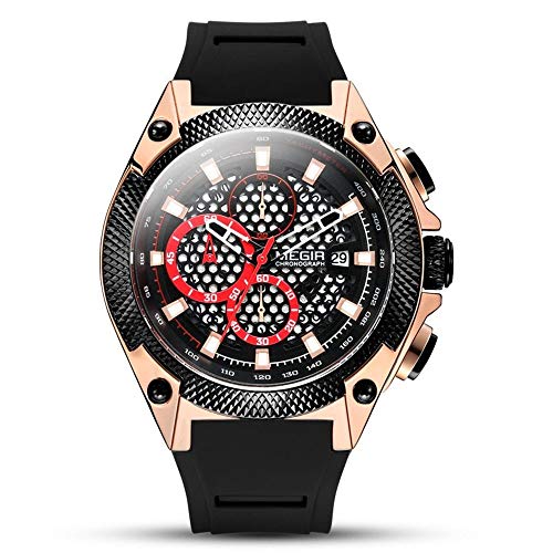 Montre Homme Chronographe LULI Quartz Cadran Hornet Lumineux Haute Précision