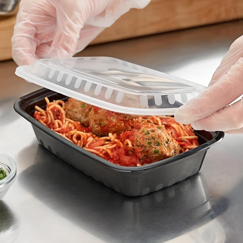 OCS Parts 10-Pack Heavy Duty Microwavable Food Prep Containers | 24-Ounce image 2