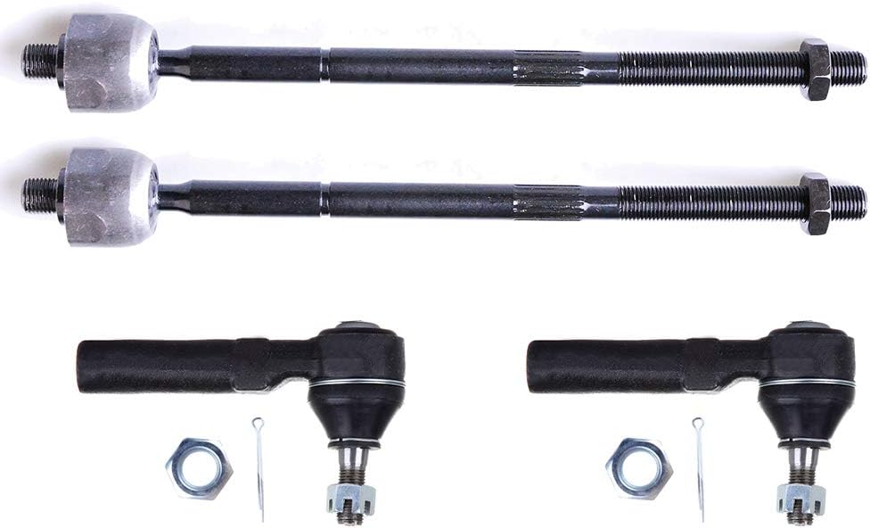 OCPTY - New 4-Piece Inner Tie Rod End Outer Tie Rod End fit 2001-2010 For Chrysler PT Cruiser 2001-2005 For Dodge Neon 2000-2001 For Plymouth Neon