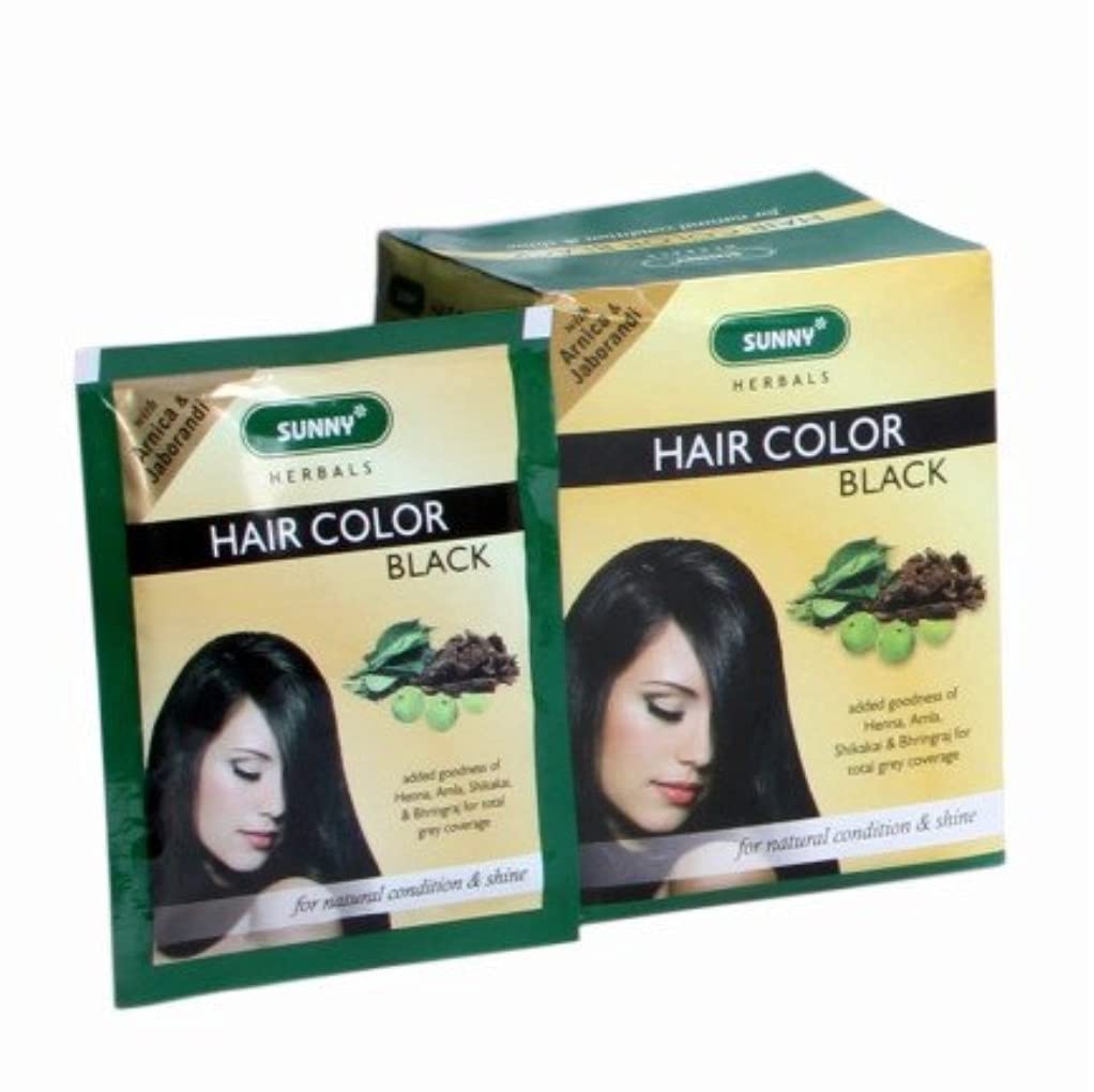 Herbal Hair Colour (Black) - Set of 12