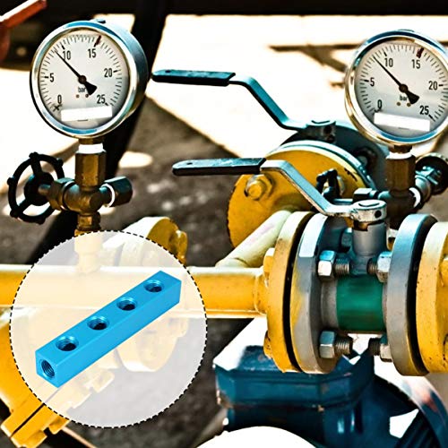 UKCOCO Coletor de Ar de 4 Vias 5 Portas Compressor de Ar PneumÃ¡tico Soquete de ConexÃ£o RÃ¡pida Div