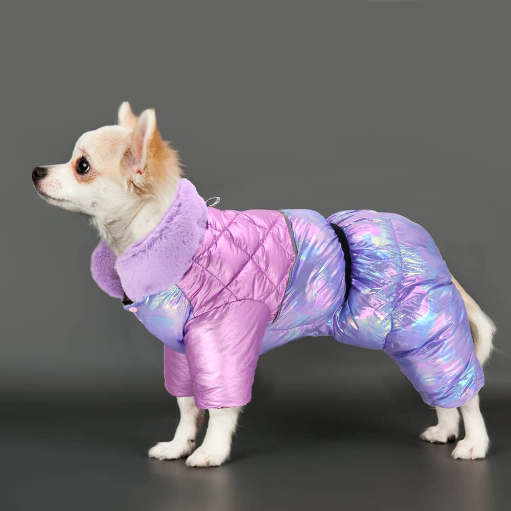 ブルブブ ピンク犬服 ファー襟付きコート S ストア ブルブブ BUL BU-BU