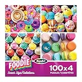 RoseArt - Snack Size Multi-Puzzle Set - Foodie - 4 x 100...