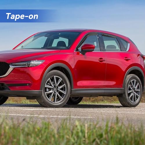 Image of Window Visors Rain Guards Shield for 2017-2025 Mazda CX5, Out-Channel Window Vent Wind Deflectors Visors Shades for 17-25 CX-5