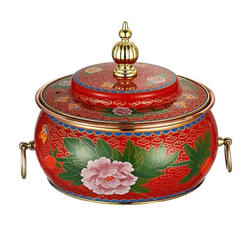 Hot Pot Beijing olla de cobre para una persona estilo Cloisonne