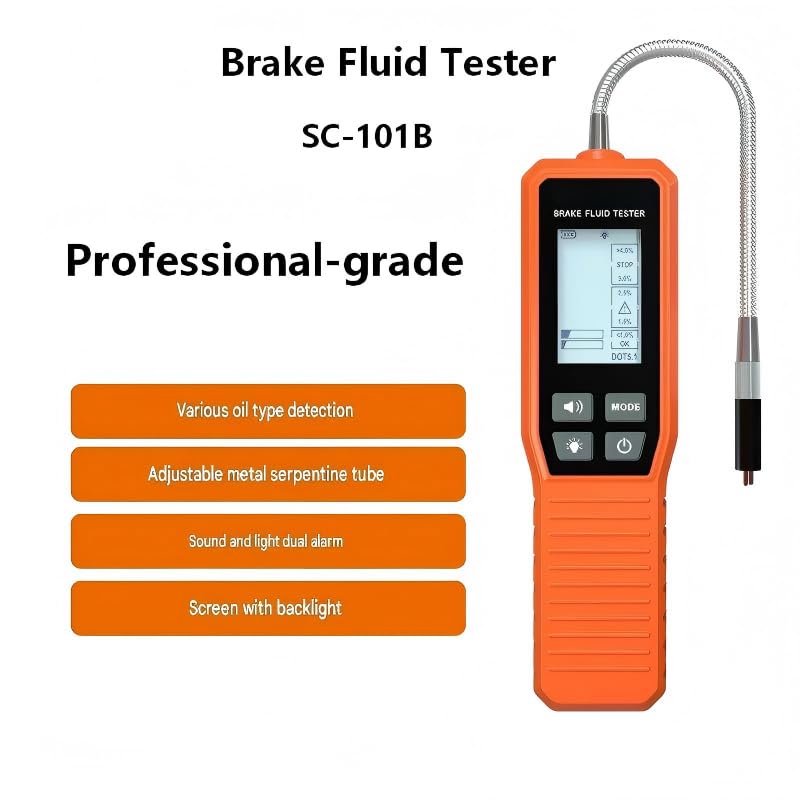 Digital Brake Fluid Tester Pen High Accuracy Moisture Content Diagnostic Detector for Vehicles