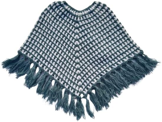 NILU Craft Baby Girl Hand Knitted Woolen Poncho