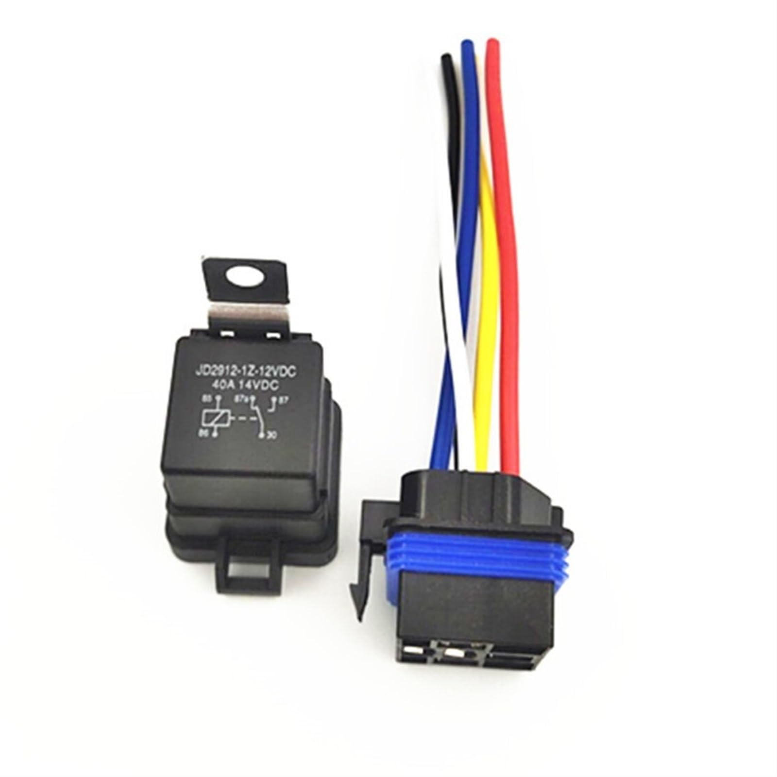 Anillo de sellado de relé automotriz, 40A/12V, resistente al agua, relé doméstico pequeño de alta potencia de 5 pines