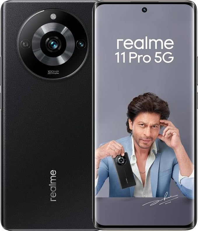Image of realme 11 Pro 5G (Astral Black, 8GB RAM, 256GB Storage) | 120 Hz Curved Display | 100MP Prolight Camera | 7050 5G Dimensity | 67W SUPERVOOC | 12GB Dynamic RAM |