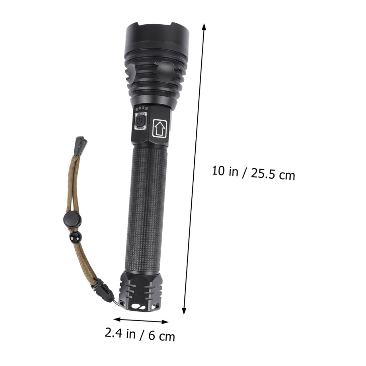 Gatuida Torcia Elettrica Ricaricabile USB XHP90 2500 Lumen Zoom Telescopico | Lega di Alluminio Resistente e , Ricarica Micro Usb, per Pesca e Campeggio, Formato Portatile
