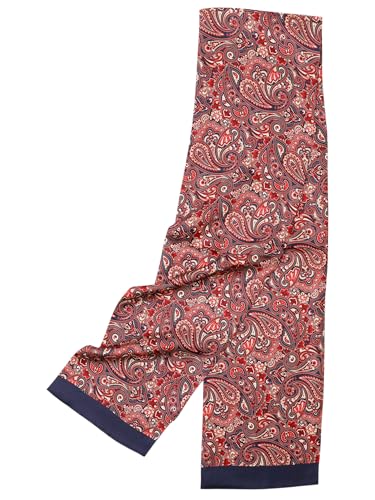 Bufanda de seda para hombre de 100% seda natural y doble capa larga 170 cm 3