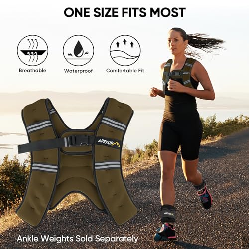 Image of APEXUP Weighted Vest Men Women, Weight Vest for Women Workout Equipment for Strength Training Running