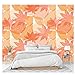 Produktbild Rosa Ahornblatt Wandbild-dekorative 3D-Effekt Wandbild Tapete Aufkleber Aufkleber selbstklebend wasserdicht für Schlafzimmer Wohnzimmer 290 cm (B x 220 cm) H