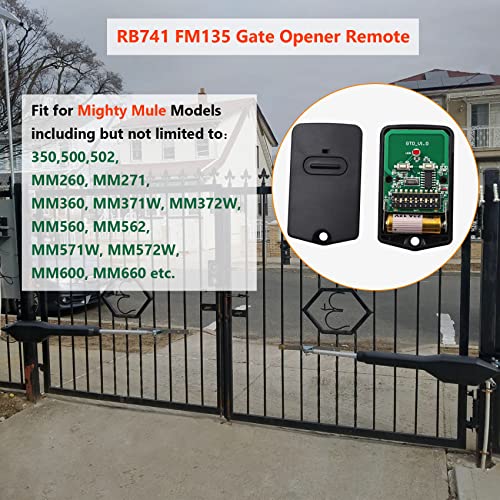 RB741 For Mighty Mule Remote, Replacement GTO Gate