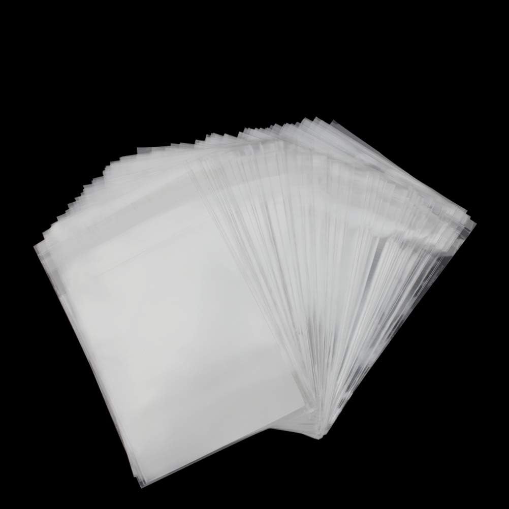 Clear Cello Cellophane Bags Self Sealing - 3.2 Mils Thick OPP Plastic Bags for Bakery, Candle, Soap, Cookie 200 Pcs (4x4.5 inches)