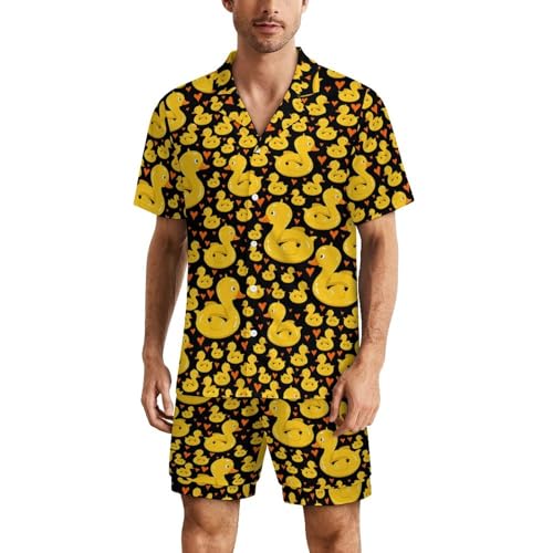 Pyjama canard pour hommes boutonné pour réguler la chaleur des nuits d'été