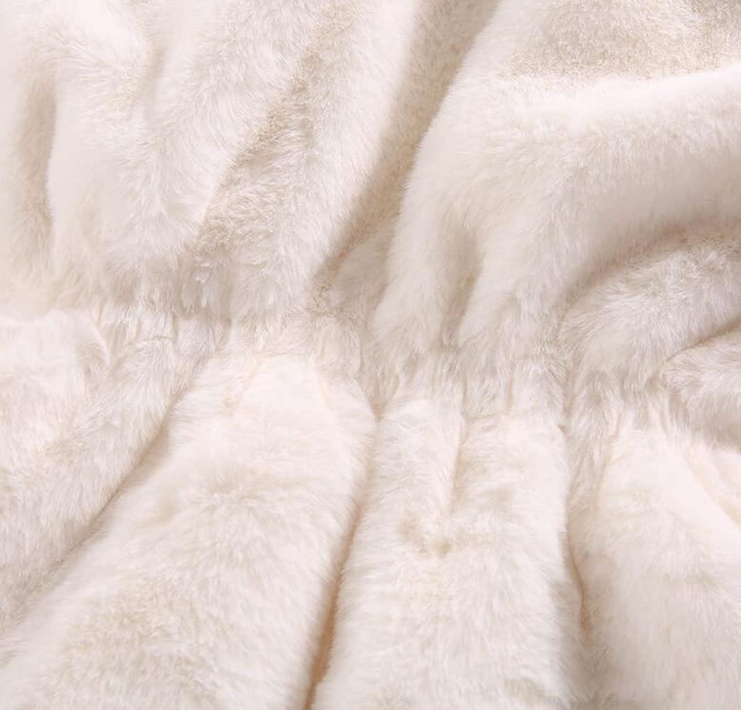 Cappotto Ragazza Giacca Bambino Ragazza Finta Pelliccia Cappuccio Cappotto Cappotto Poncho