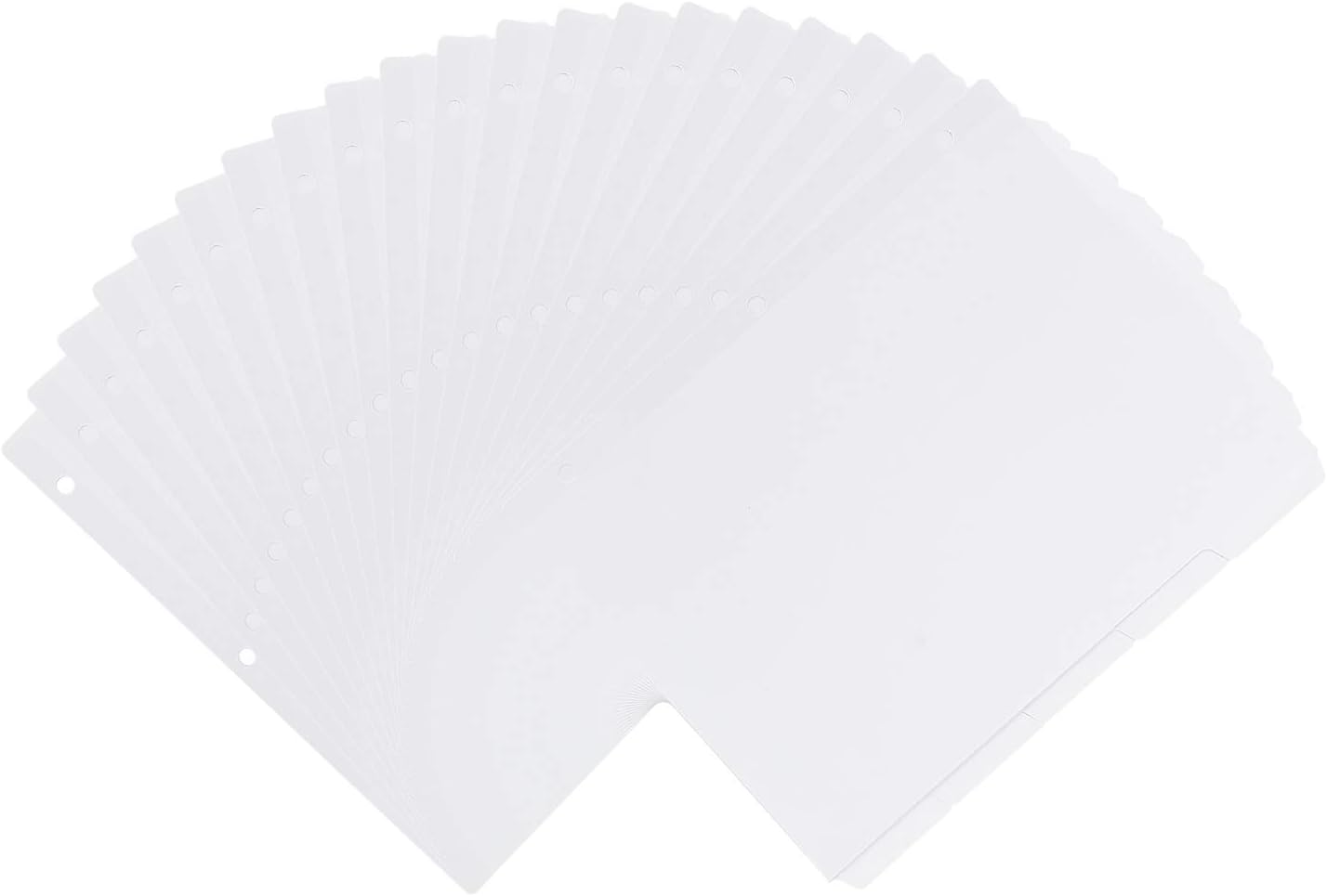 Amazon Basics Paper Binder Dividers, Letter Size, 1/5 Cut Tabs , 100