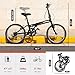 Max4out 20 inch Folding Bike,7 Speed Lightweight City Commuter,Foldable Bike for Adults with Aluminum Frame Step Through Collapsible Bike for Women Men Seniors(Black/White/Blue/Pink)