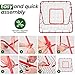 3.3x3.3FT Football Soccer Rebounder Net, Foldable Pitchback with 3x5-Angle Quick Adjustments, Precision Target Ribbon, Easy Setup for Baseball Softball & Multi-Sport Drills