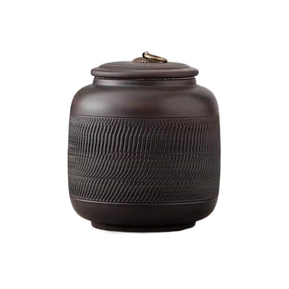 CHENGAIJIAN Tea Canister Large Sealed Jar Household Multifunctional Storage Ceramic Loose Leaf Tea Decoration