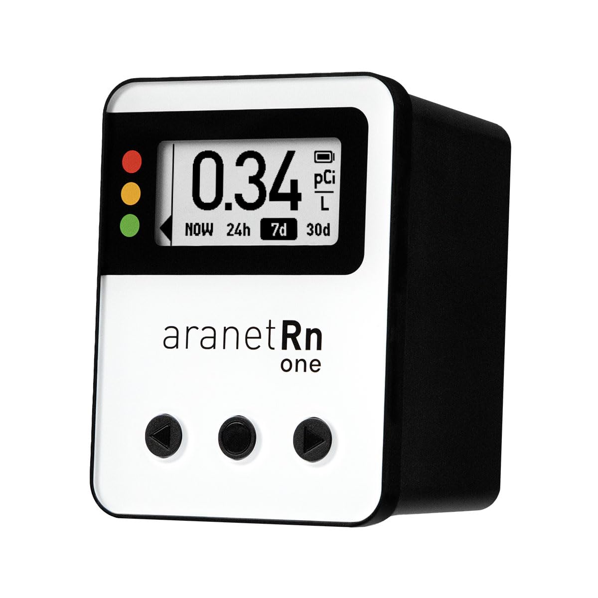 Aranet Radon One – Fast Home Radon Gas Detector with 10-Minute Response, E-Ink Display, Battery Powered, Portable Real-Time Radon Monitor for