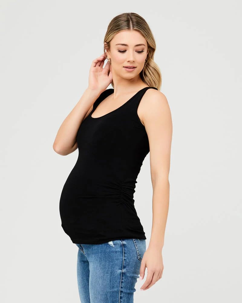 IKKAI Women The Ultimate Camisole Skin Feels Cool and Cold Maternity Camisole for Women | High-Waist| Pack of 1 (L, Black) - Image 3 thumbnail