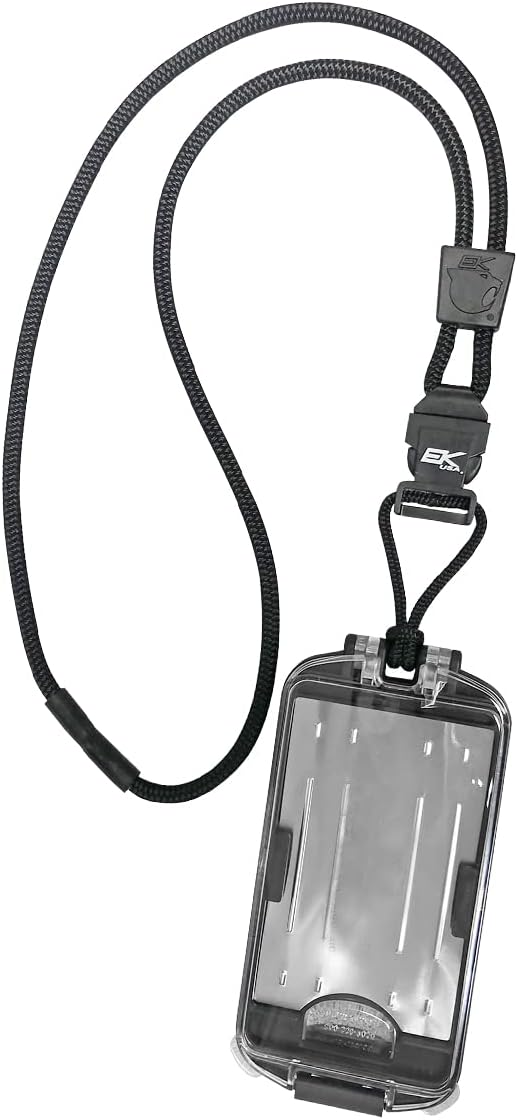 Black EK Guardian ID Badge Holder with Detachable Lanyard (10935) by EK USA
