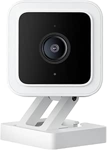 WYZE Cam v3, 1080P HD WiFi Wired Indoor/Outdoor Home Security Camera, Pet/Baby Monitor, Color Night Vision, 2-Way Audio, MicroSD Card Slot, Compatible with Alexa & Google - White asin的图片