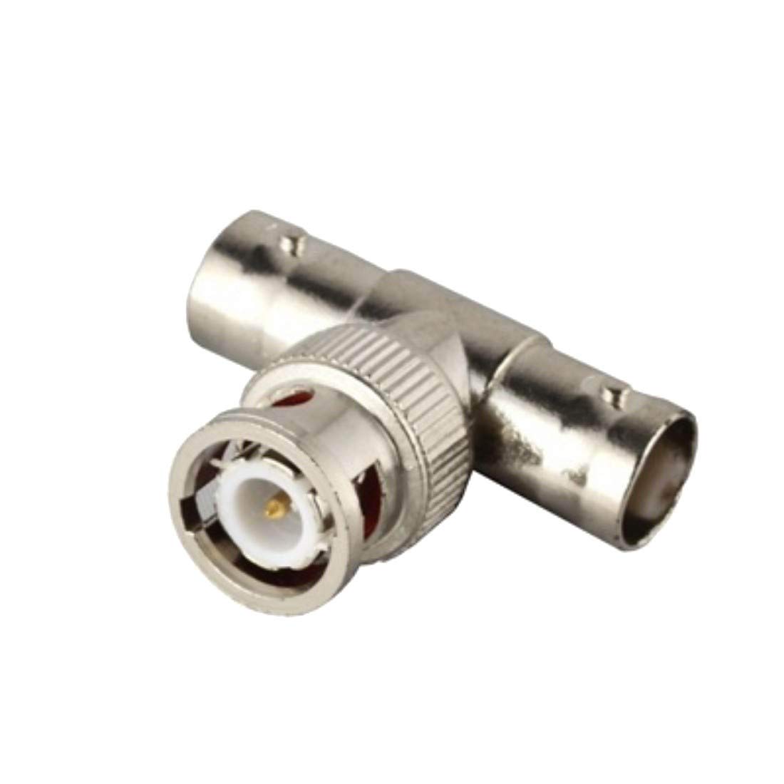 DIY Crafts Pack Of 1 Pc, BNC Male Connector, BNC Splitter (6 Pack) BNC Male Connector to BNC Double Female (T-Shape) Adaptor, for CCTV Ultra (Pack Of 1 Pc, BNC Male Connector) 2