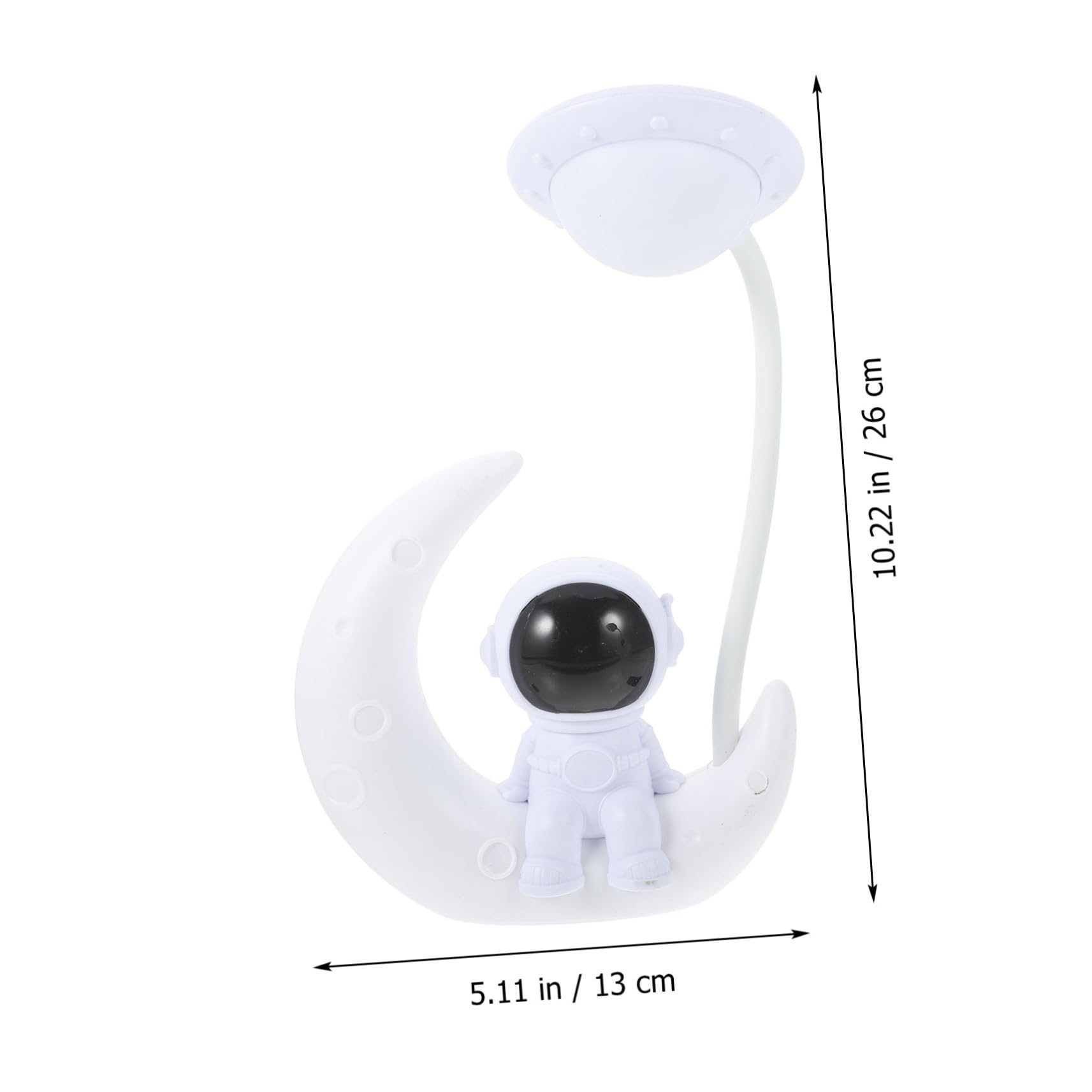 Lámpara de Noche Astronauta Usb, 2 Juegos, Plástico Blanco | Luz LED Suave, Superficie Lisa sin Deslumbrar, Decoración para Escenas Nocturnas