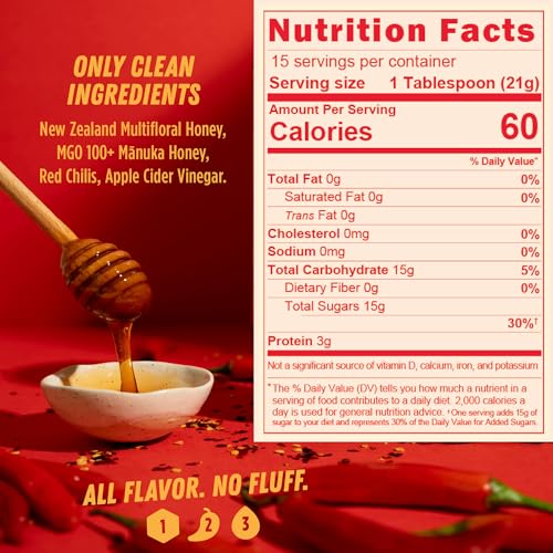 Hot Honey - Miel Picante 100% Pura Mānuka 11.6oz miniatura 2