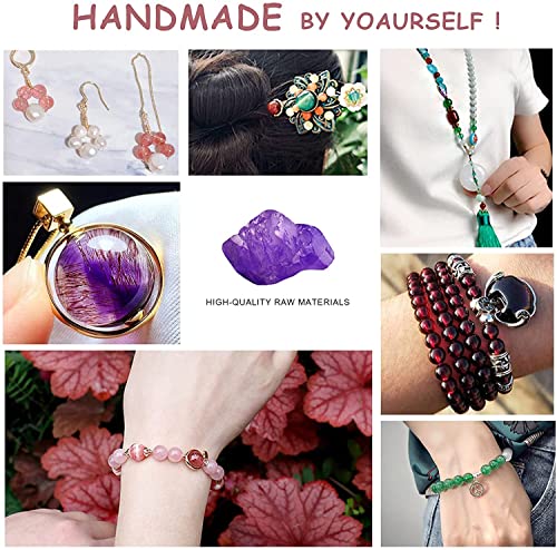 Lavender Purple Chalcedony Natural Stone Beads Gems Round Loose Beads Jewelry Making Diy Bracelet Necklace Accessory 1 Strand 36Pcs 10Mm 15" #TOP7