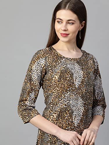 Image of ANNI Designer Women's Crepe Straight Fit Kurta