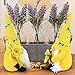 Vytina 2 Pcs Bumble Bee Gnomes Plush Decorations Swedish Tomte Nisse Doll Gonk Sunflower Gnome Spring Summer Season Tiered Tray Gnome Home Ornaments