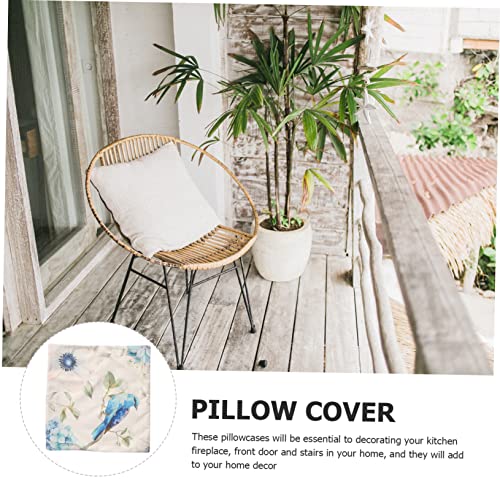 Housse de Coussin Fleurs et Oiseaux pour Créer un Cocon Apaisant au Salon - 8