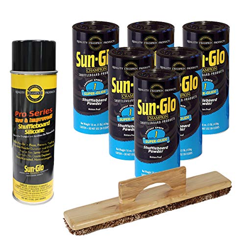 Sun-Glo 6 Cans #1 Super-Glide Wax, Sweep, Silicone Spray