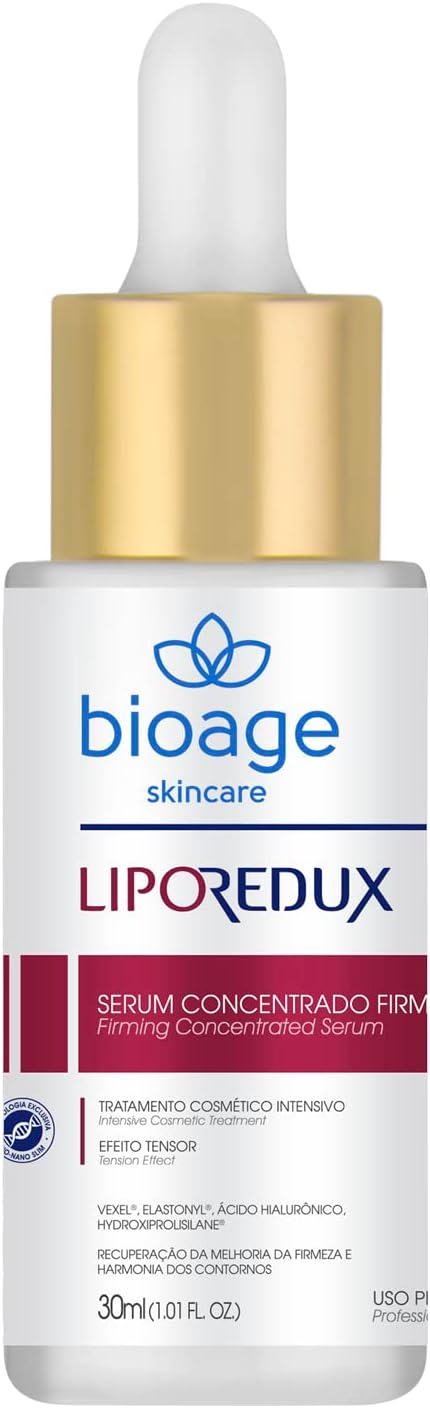 Bioage Liporedux Firming Serum with Hyaluronic Acid and Vexel โ Stimulates the Renewal of Collagen and Elastin, Improves Skin Tone (0.50 Oz)