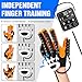Dvoliaw Hand Rehabilitation Robot Gloves, 3rd Generation Portable USB Chargeable Hand Stroke Recovery Equipment, 4 Modes & 9 Strength Levels Robot Hand Gloves For Hemiplegia Hand Therapy, Left hand XL