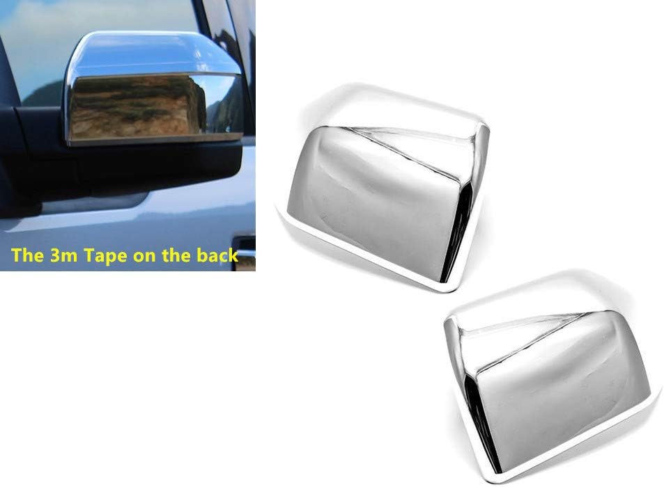 Chrome Top Half Side Mirror Cover Covers Compatible with 2015-2020 Ford F-150