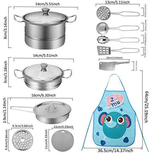 image for Acksonse Play Kitchen Accessories 46Pcs, Toy Pots and Pans for Kids Ki