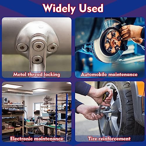 Image of Thread Lock Blue 1.69 Fl oz /50 ml Medium Strength, Lock & Seal Nuts, Bolts, Fasteners and Metals, Blue Threadlocker Against Losening and Leakage