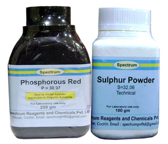 Phosphorous Red 250gms & Sulphur Powder 100gms (COMBO PACK) SPECTRUM (B0D17F9G98) Amazon Price History, Amazon Price Tracker